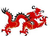 Chinese dragon breathing fire from nostrils gif