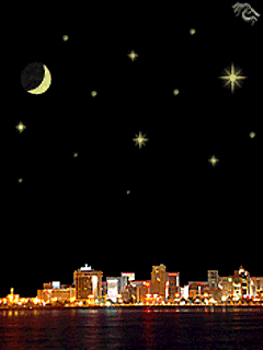 fireworks over the city at night gif