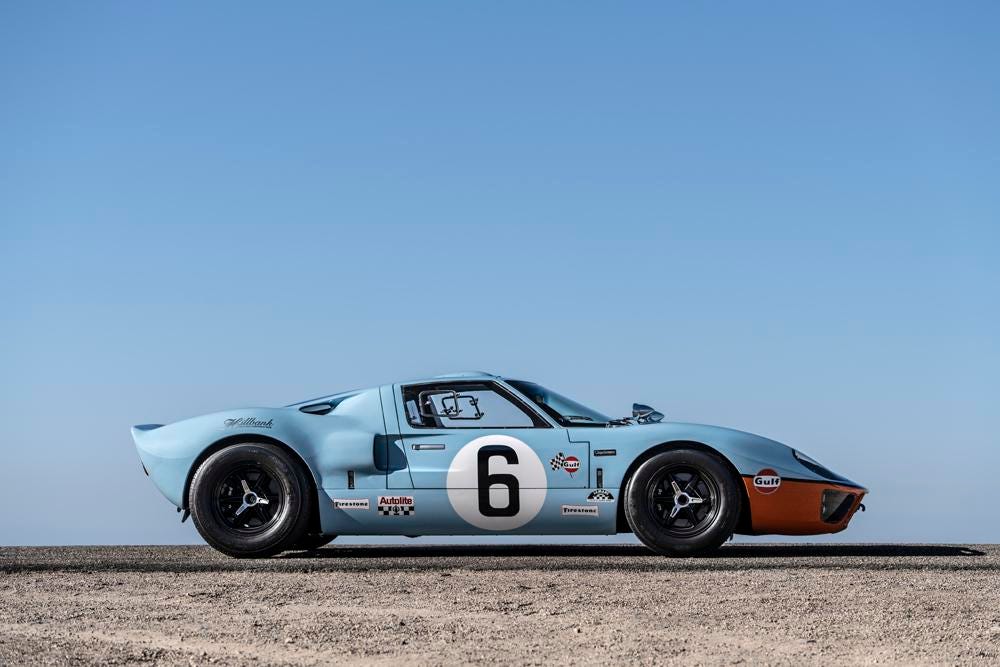 1969 Ford GT40. Winner of 24 Hours of Le Mans