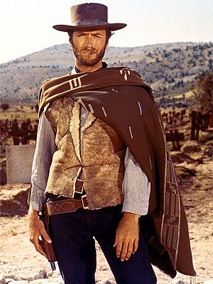 Clint Eastwood in poncho from A Fistful of Dollars