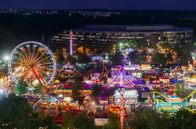 Fairfax Festival at night, Fairfax, VA