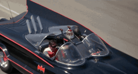 1966 Batmobile cruising