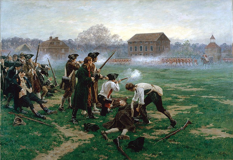 William Barnes Wollen painting The Battle of Lexington