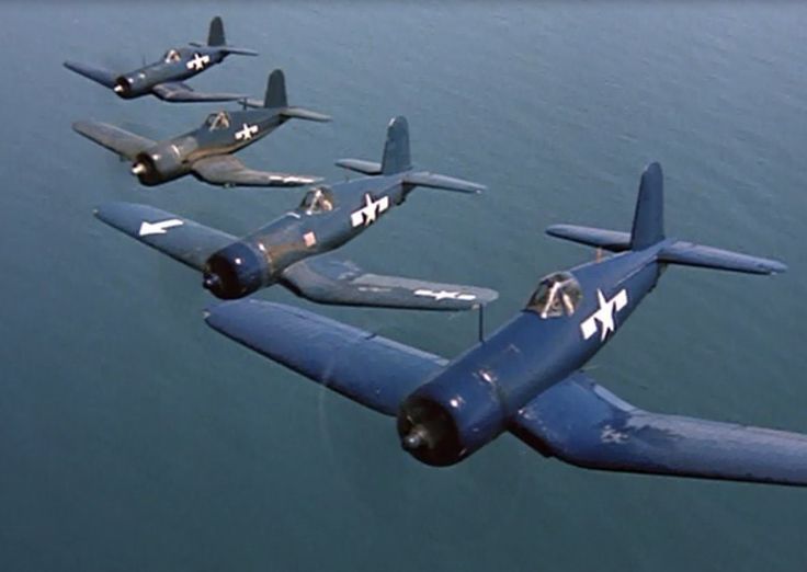 Blacksheep Squadron in flight