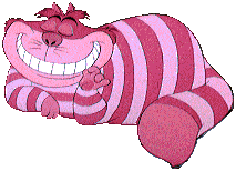 Cheshire cat appearing disappearing gif