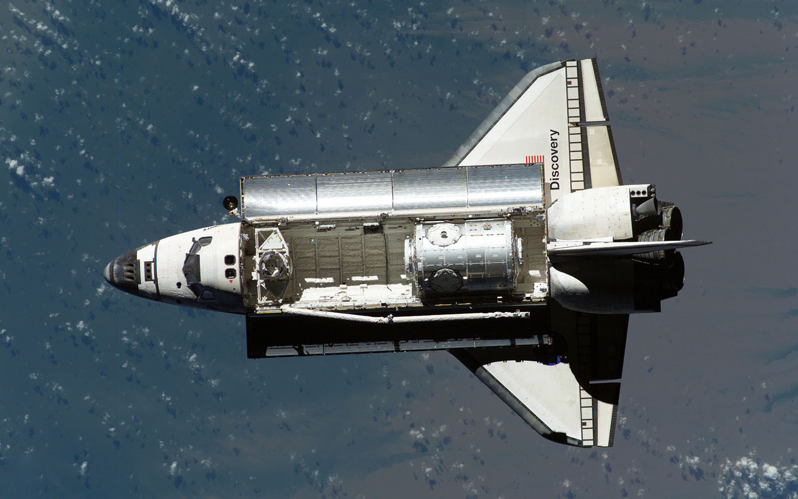 Space Shuttle Discovery in orbit
