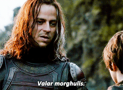 Jaqen H'ghar, Arya Stark, Valar morghulis