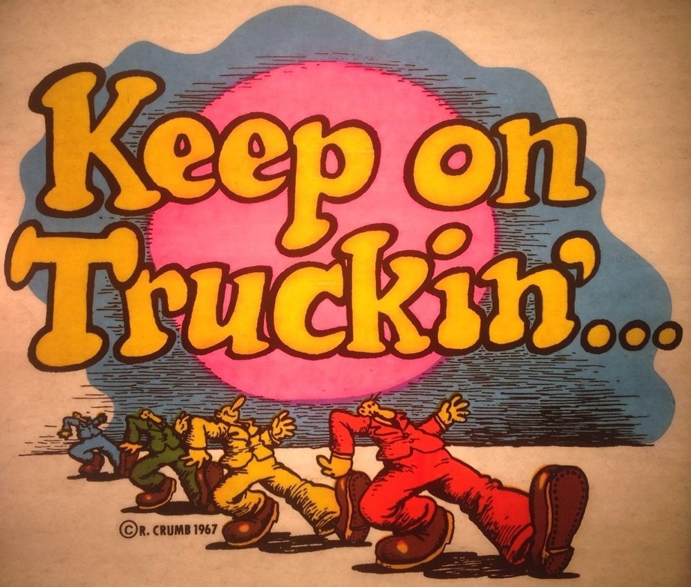 1967 iron on - keep on truckin'