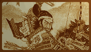 sepia illustration of samurai