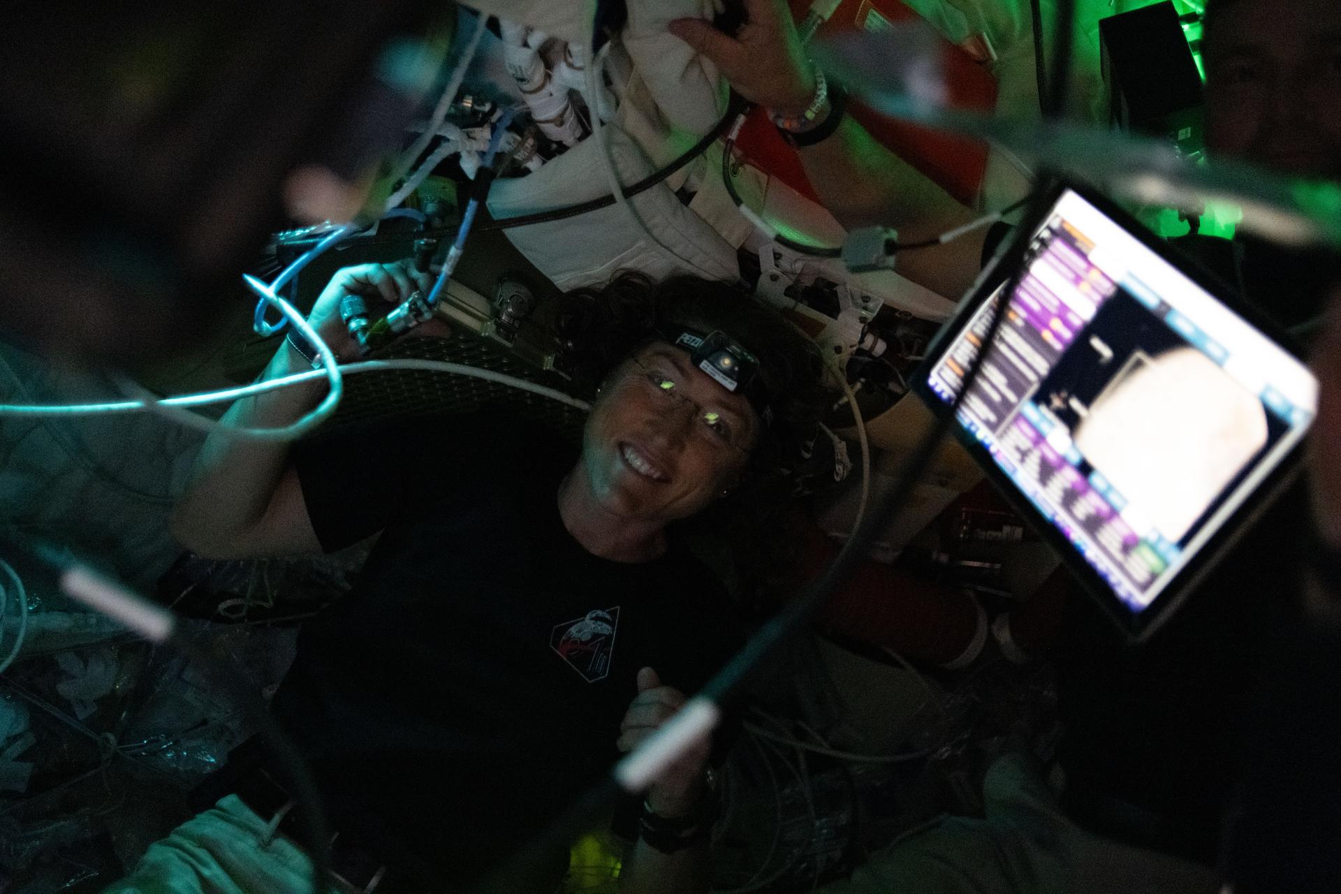 Christina enjoying the view