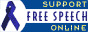 Free Speech Online Blue Ribbon Campaign 88x31 button