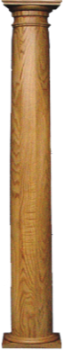 round wooden column