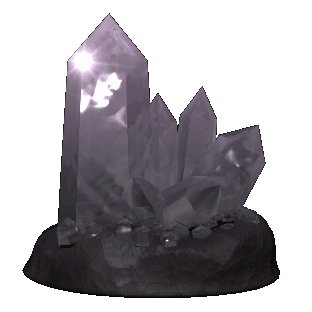 Quartz crystal sparkling