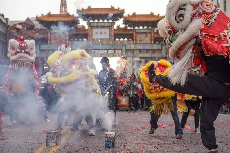 Lion and Dragon Dance, Chinese New Year, Washington, D.C.