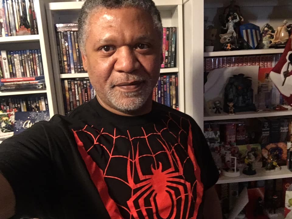 Troy with Spiderman shirt