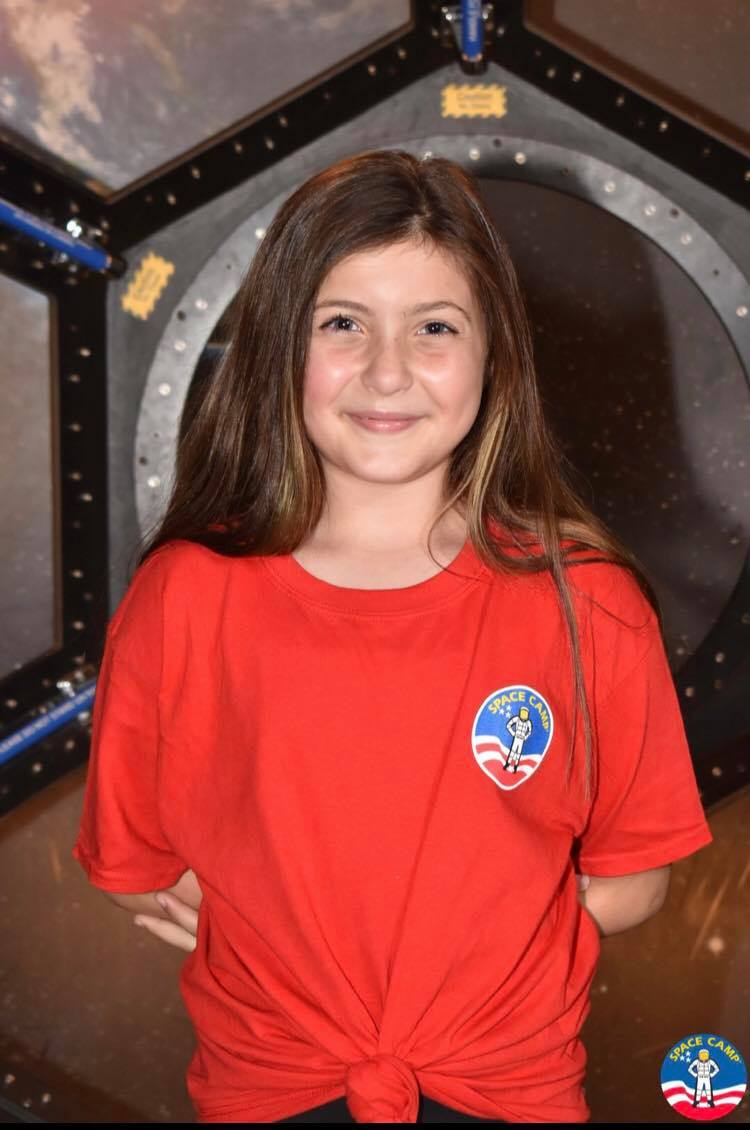 Reagan in Space Camp regalia